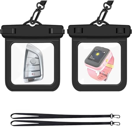 Wasserdichter Beutel,Transparent Wasserfeste Klein Bauchtasche Tasche | für AutoschlüSsel Fob,Geld,Kreditkarte,Bargeld,MüNzen,Dokumente Vor Wasser SchüTzen Schwimmen Surfen Angeln 2 Stück