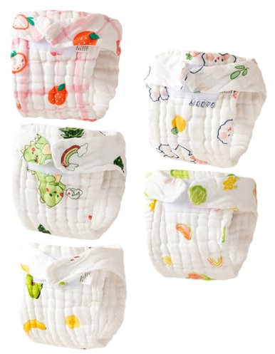 1 Set Baby Cotton Windeln Natürliche Gaze Stoff Windeln Atmungsaktiv Für Empfindliche Haut 0-1 Jahr