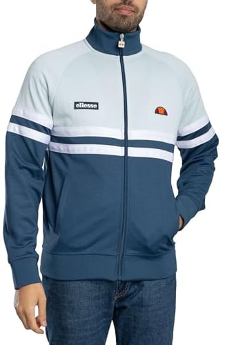 Ellesse Herren Rimini Trainingsjacke, Dark Green/Off White