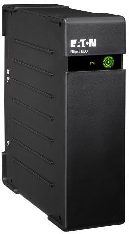 Eaton Onduleur Ellipse ECO 800 USB FR - Off-line UPS - EL800USBFR - Puissance 800VA (4 prises FR, Parasurtenseur, Batterie) - UPS avec Interface USB (câble inclus) - Noir