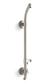 KOHLER 45906-BN HydroRail-S Shower Column, Shower Column for Fixed Showerhead, Adds Handshower Functionality, Vibrant Brushed Nickel