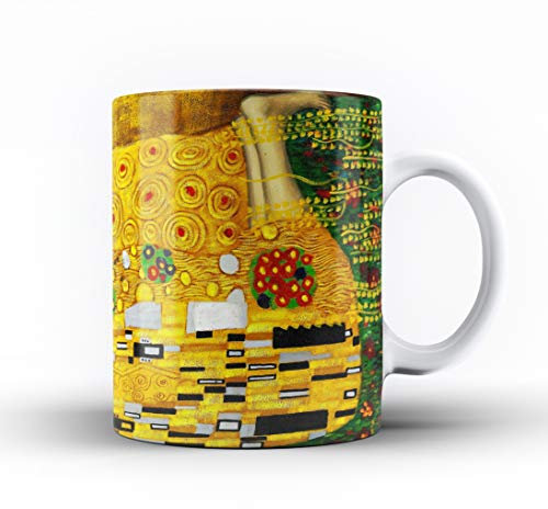 Studio RB Classic Art Collection Ceramic Mug. 2. The Kiss by Gustav Klimt