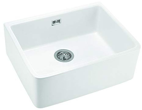 Deante; Fregadero de cocina de cerámica SABOR (ZCB_610K); Color: blanco