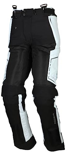 Modeka Khao Air Motorrad Textilhose, Noir/Gris Clair, L
