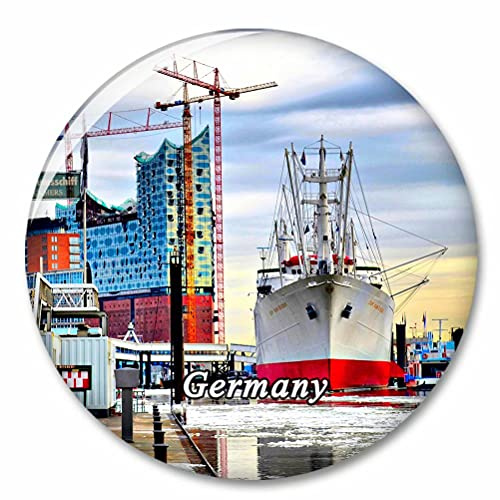Deutschland Hamburger Hafen Kühlschrank Magnete Dekorative Magnet Flaschenöffner Tourist City Travel Souvenir Collection Geschenk Starker Kühlschrank Aufkleber