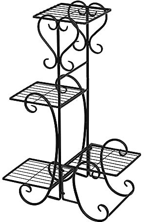 HUOLE Scaffale Piante Porta Fiori a Più Livelli ,Scaffali porta piante in metallo,Portavasi da giardino 5 livelli espositore per vasi da fiori,scala in vaso, Esposizione pianta Multi Tier