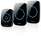 ARIKAREE Campanello Senza Fili da Esterno, Citofono Casa Wireless Ring Doorbell Impermeabile con Pulsante Smart, Cicalino Porta Interno 12V Senza Filo (Nero 1TX+2RX)
