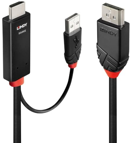 LINDY 41500 3m HDMI an DisplayPort Adapterkabel
