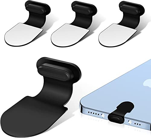 OneNine 4 Stücke Staubschutz Stecker Kompatibel mit iPhone 14 13 12, Klettverschluss-Staubschutzkappe Staubschutzstöpsel Schutzkappe Kompatibel mit iPhone 14 13 12 Mini Pro Max 11,X,XS,XR