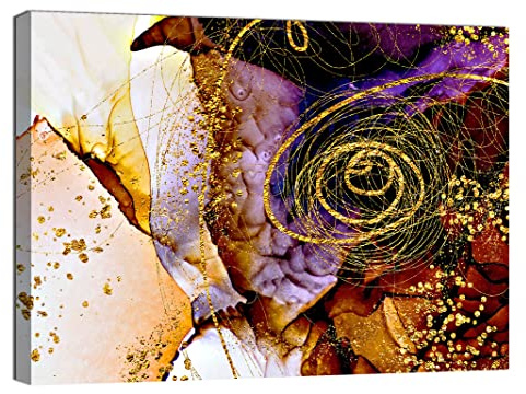 canvashop Quadri Moderni Astratto Viola 100x70 Cm Stampa Su Tela Canvas Camera Da Letto Soggiorno