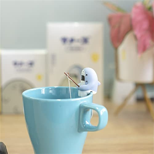 plplaaoo Silicone Shark Shape Tea Infuser, Black