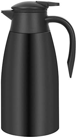 70oz Thermal Coffee Carafe Insulated Coffee Thermos Airpot, Stainless Steel Insulated Vacuum Coffee Carafes Urn For Keeping Hot, Double Walled Insulated Vacuum Flask, Tea Water Coffee Dispenser