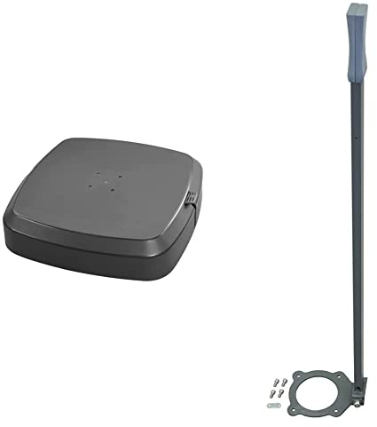 Schneider Schirmständer für Ampelschirme (fahrbar), 319-15, anthrazit, 30.9 kg & Lenkstange für Ampelschirmständer fahrbar (319-15), 319-50, anthrazit, 0.9 kg