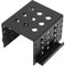2.5in HDD Mounting Rack, HDD Mounting Bracket Kit, Internal Drive Bay Converter Mounting Bracket for HDD SSD, Aluminium Alloy Drive Bay Supports SATA IDE (Black) (Not Inclube Hard Disk)