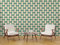 New Walls Retro Tapete 70er Stil Vliestapete geometrisches Kreismuster Grün, Beige | 10,05 x 0,53 m