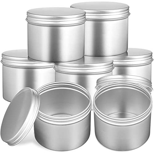 Uonlytech 20 Piezas Caja De Aluminio Sellada Redonda Tarros De Lata De Vela Caja De Lata Recipientes Para Velas Latas De Aluminio Con Tapa Latas Vacias De Hojalata Juego De Té Muestra Viajar