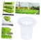 Yardwe 50 Stück Hydrokultur Netztöpfe, Kunststoff Pflanzennetztöpfe, 5cm Innendurchmesser, 6.8cm Höhe, Für Hydroponik Aquaponik Orchideen, Weiß