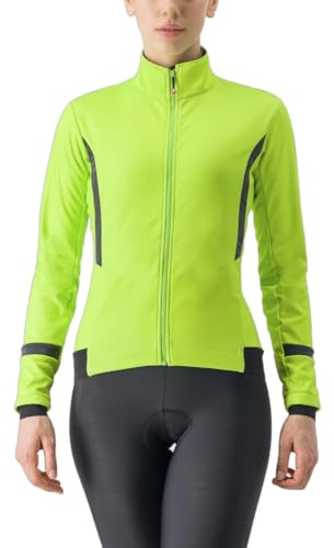 CASTELLI 4522542-383 DINAMICA 2 JACKET Jacket Damen ELECTRIC LIME/BLACK REFLEX Größe M