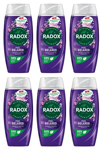 Radox Feel Relaxed Lavender & Waterlily Shower Gel 225ml – Pack of 6