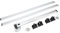 Pieds Pliables et Doubles Rails de Guidage pour Table Pliante pour Yacht de Camping-car – Conception Antirouille, Matériau en Alliage D'aluminium Fiable et Solide, Facile à
