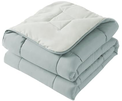 DALINA Textil - Edredón de Fibra 170 gr/m2 - Edredón Relleno Nórdica Reversible de Dos Colores Cama 150, 240 x 220 cm - Suave, Transpirable, Ligera, 100% Poliérster, Gris Claro y Oscuro