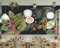 Fototapete 3D Effekt 3D Tapete Handgezeichnete Kaffeebohnen Auf Der Tafel Fototapete Wandgemälde Vlies Wohnzimmer Schlafzimmer Flur Wanddekoration 450(W) X315(H) Cm