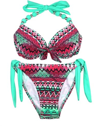 EONAR Femme Ensembles Deux Pieces Push-up Soutiens-Gorge Rembourrés à Armature(XXL,MG)