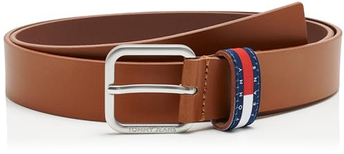 Tommy Jeans Herren TJM Ryan 3.5 Am0Am12337 Fester Gürtel, Brown (Cognac), 105