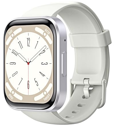 OUKITEL BT10 Smartwatch Uomo - 1,43 Orologio Touchscreen Funzione Telefono, Smart Watch 123+ Modalità Sportive, Batteria 410mAh, Orologio Impermeabile 5ATM per Android IOS con SpO2 Monitor Sonno
