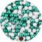 EinsSein 1kg Confetti perle di cioccolato Mix 1 cm bianco-verde - matrimonio battesimo nascita comunione confettata cresima nascita confettis alla laurea decorazioni bimba bomboniere senza mandorla