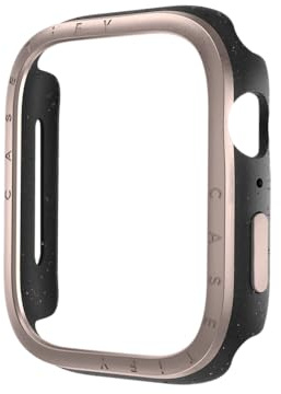 CASETiFY Impact Watch Case [Brushed Aluminium Bezel] Compatible with Apple Watch Series 10-42mm - Rose Gold