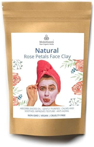 JEVR Radiant and Nourished Skin with Premium Rose Petal Face Mask Powder - 200g Pack of 2 for All Skin Types