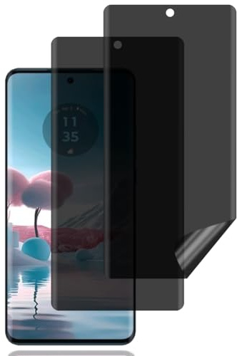 BCHKLAI Protector Pantalla Privacidad para Motorola Edge 40 Neo [2 Piezas] | Antiespia Película TPU Flexible, Anti-Rasguños, Sin Burbujas, Anti-Espía Protector Pantalla para Motorola Edge 40 Neo