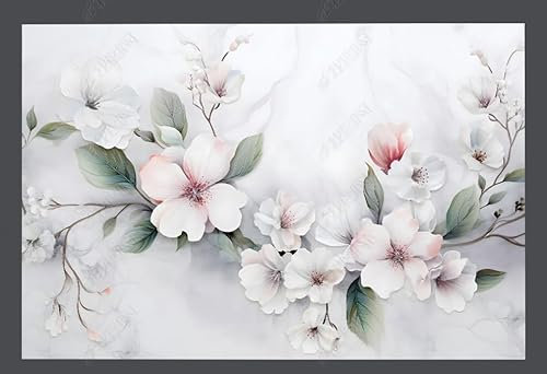 Fototapete 3d effekt tapete Moderne Stil 3D Pfingstrose Blume Vlies Tapeten Wandtapete Wohnzimmer Schlafzimmer Wand Dekoration Moderne 150CM(B)*105CM(H)