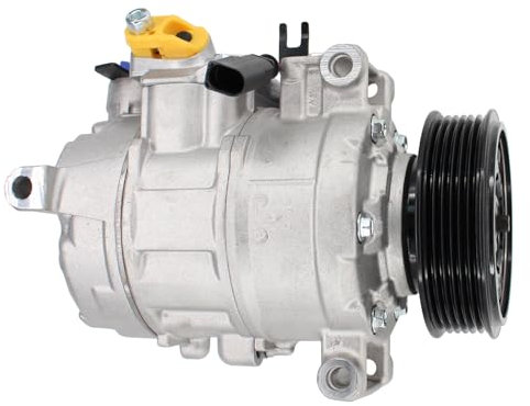 HouYeen Compresor de aire acondicionado con embrague para VW Multivan Transporter Caravelle 2009-2019