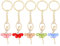 Pack De 5 Porte-Clés Danseuse, Porte-Clés Élés, Porte-Clés Femme, Porte-Clés Cloutés Strass, Porte-Clés Cadeaux