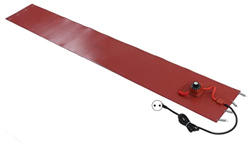 Fafeicy Fass-Eimer-Heizung, Silikon-Fass-Heizkissen mit Thermostat, 2000 W, 9,8 X 68,5 Zoll, 30 °C–150 °C, für 200-l-Ölfässer, Rohre, Ventile, Instrumente, Tanks, Nicht-Explosive