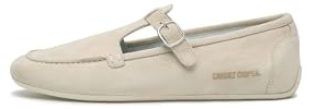 Candice Cooper Mokassins aus Veloursleder, Beige 39