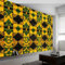 Fototapete Geometrisch Weben Traditionell Gelb Grün 300 X 210 Cm(Wxh) Artistic Non-Woven Wall Mural - Premium Unframed Wallpaper For Living Room,Bedroom,Office Decor