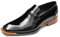 Mocassini Casual Affari in Pelle Vernice da Uomo Scarpe Slip On Basse Formali,Nero,41