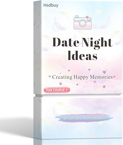 Date Night Geschenkideen für Paare, 40 Rubbelabenteuer für Paare, lustiges und romantisches Kartenspiel, einzigartiges Geschenk für ihn, sie, Freund, Freundin, Ehefrau oder Ehemann, für Jubiläen und
