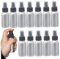 Botellas de spray de aluminio de 12 piezas de aluminio 120 ml/ 4 oz botella de pulverización de apertura con cubierta de polvo Botella de metal reutilizable para tóner de viaje Metal de almace
