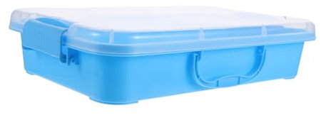 BESPORTBLE Sandbox with Lid Multifunctional Tray for Indoor Safe Storage Box for Molds Enhances Imagination Motor Skills Design