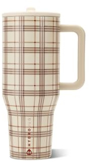 HydroJug Traveler 32oz, Insulated Tumbler with Handle & Straw, Blair | Triple wall insulated, flip straw lid, leak-resistant, stainless steel, cup holder friendly, BPA-free, dishwasher safe
