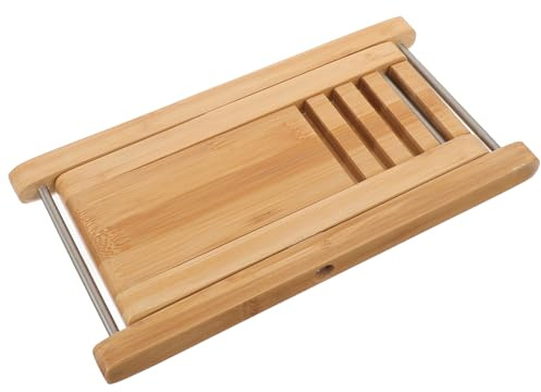 Klassischer Gitarren Fußhocker, Höhenverstellbar, 4 Stufen | Klassische Gitarre, Solide Holzverarbeitung, Glatte Oberfläche, Elegantes Beige, für Unterricht