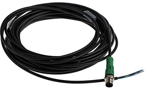 PHOENIX CONTACT SAC-4P-M12MS/10.0-PUR Sensor/Aktor-Kabel, 4-Polig, A Kodierung, M12 Stecker Gerade, 10m Kabellänge, Schwarz/Grau