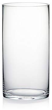 WGV Zylindervase, offene Breite 15,2 cm, Höhe 30,5 cm, klares Glas, Blumen-Behälter, Kerzenhalter für Hochzeit, Party, Event, Home Office Decor, 1 Stück