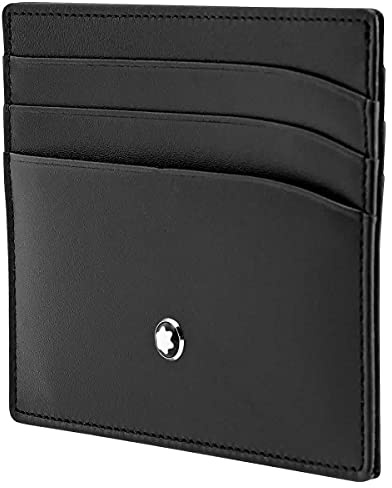 Montblanc 106653 Porta Carte Di credito, 6 scomparti, Nero
