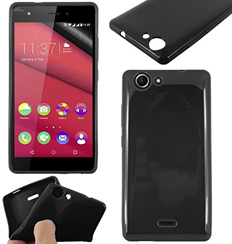 ebestStar - Hülle für Wiko Pulp 4G, Silikon Handyhülle Cover, TPU Schutzhülle, Slim Handy Case, Schwarz