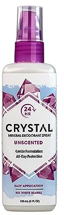 Crystal Body Deodorant, Mineral Deodorant Spray, Unscented, 4 fl oz (118 ml)